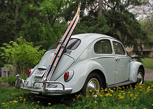 vw beetle 1964 classic bug ski rack cool volkswagen